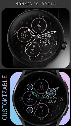 Rose Gold Analog Watch Face screenshot 2