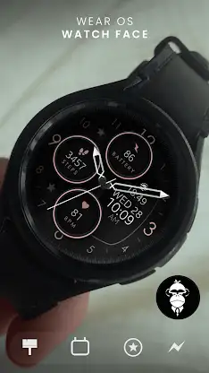 Rose Gold Analog Watch Face screenshot 5
