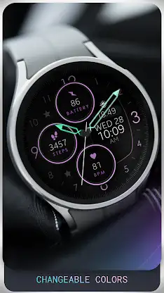 Rose Gold Analog Watch Face screenshot 4