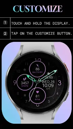 Rose Gold Analog Watch Face screenshot 7