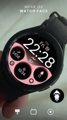 Rose Gold digital watch face screenshot 5