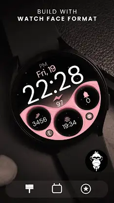 Rose Gold digital watch face screenshot 4