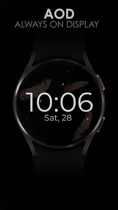Feathers Rose Gold watch face screenshot 8