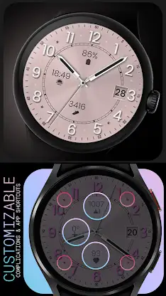 Rose Gold Serenity Watch Face screenshot 3