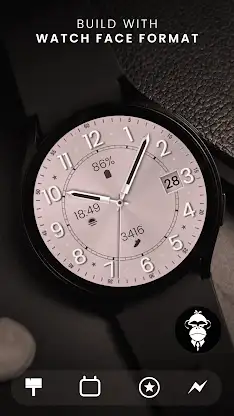 Rose Gold Serenity Watch Face screenshot 1