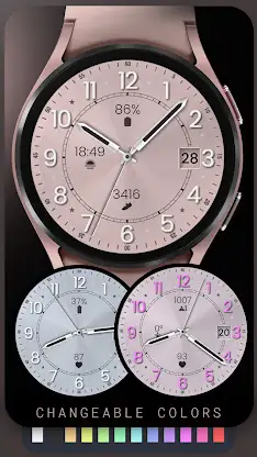 Rose Gold Serenity Watch Face screenshot 4