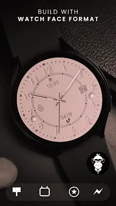 Rose gold elegant watch face screenshot 2