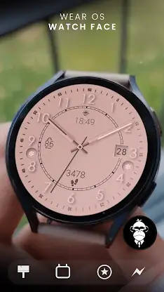 Rose gold elegant watch face screenshot 1
