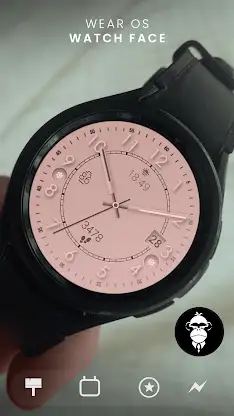 Rose gold elegant watch face screenshot 4