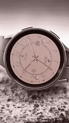 Rose gold elegant watch face screenshot 5