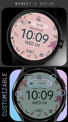 Rose Motivation Watch Face screenshot 3
