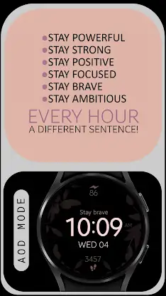 Rose Motivation Watch Face screenshot 6