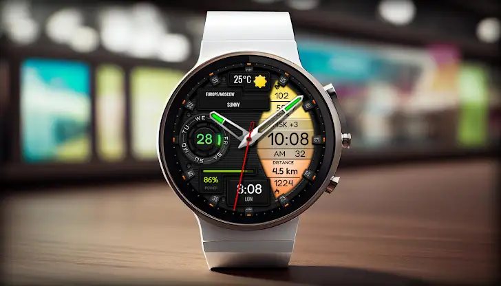 Hybrid RUDUMAK CTS5 Watch face screenshot 2