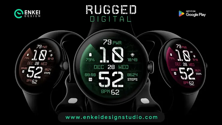 Rugged Digital - watch face screenshot 7