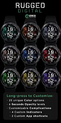 Rugged Digital - watch face screenshot 3