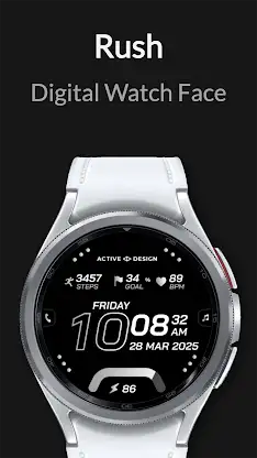Rush: Digital Watch Face screenshot 8