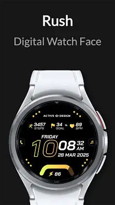 Rush: Digital Watch Face screenshot 6