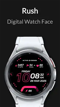 Rush: Digital Watch Face screenshot 3