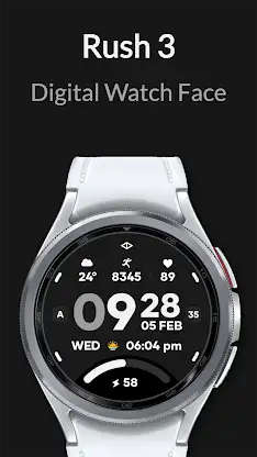 Rush 3: Digital Watch Face screenshot 8
