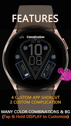RW101 Cyber Neon Digital Face screenshot 6