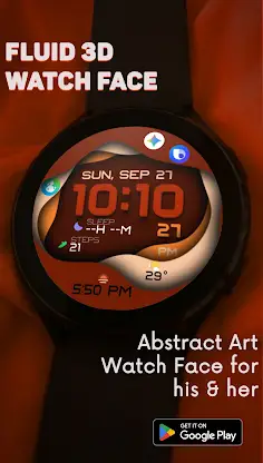 RW103 Fluid 3D Watch Face screenshot 1