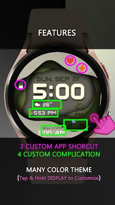 RW103 Fluid 3D Watch Face screenshot 7