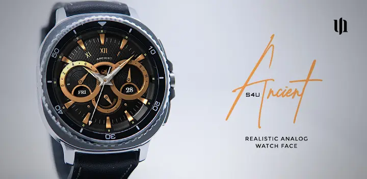 S4U Ancient Gold Watch Face — Android app banner