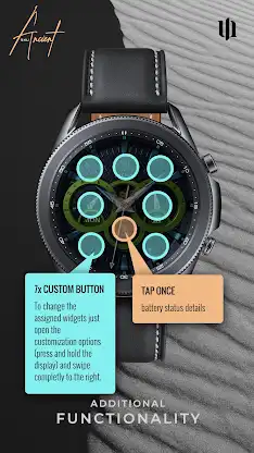 S4U Ancient Gold Watch Face screenshot 4