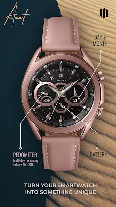 S4U Ancient Gold Watch Face screenshot 2