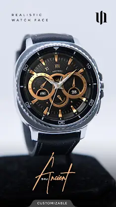 S4U Ancient Gold Watch Face screenshot 1
