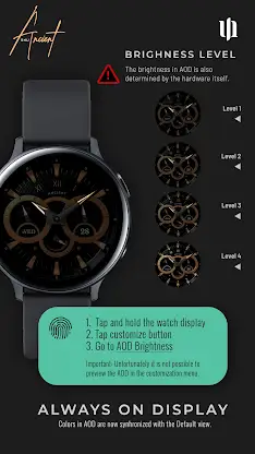 S4U Ancient Gold Watch Face screenshot 5