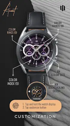 S4U Ancient Gold Watch Face screenshot 3