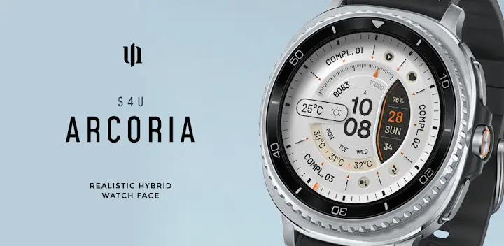 S4U Arcoria Hybrid Watch Face — Android app banner