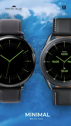 S4U Arctic Blue watch face screenshot 2