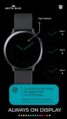 S4U Arctic Blue watch face screenshot 6