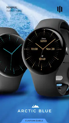 S4U Arctic Blue watch face screenshot 1
