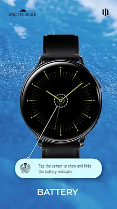S4U Arctic Blue watch face screenshot 3