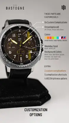 S4U Bastogne Field watch face screenshot 5
