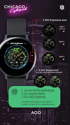 S4U Cyberpunk watch face screenshot 5