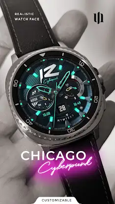 S4U Cyberpunk watch face screenshot 1