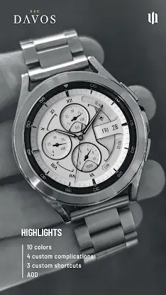 S4U Davos - Classic watch face screenshot 2
