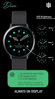 S4U Dive - Diver watch face screenshot 8