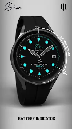 S4U Dive - Diver watch face screenshot 5