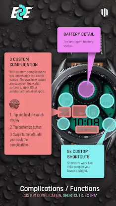 S4U EYE2 - digital watch face screenshot 4