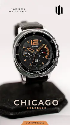 S4U Chicago Golden watch face screenshot 1