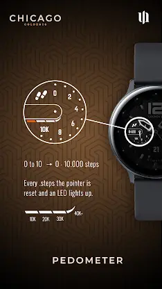 S4U Chicago Golden watch face screenshot 7