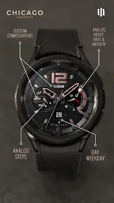 S4U Chicago Golden watch face screenshot 2