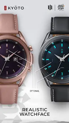 S4U Kyoto realistic watch face screenshot 2