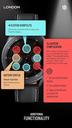 S4U Spider Hybrid watch face screenshot 5