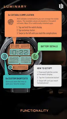 S4U Luminary - LCD watch face screenshot 6